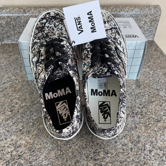 Vans Authenticate x MoMA Jackson Pollock Modern Art Shoes Camo Men 4.5 / Women 6 - Picture 8 of 11